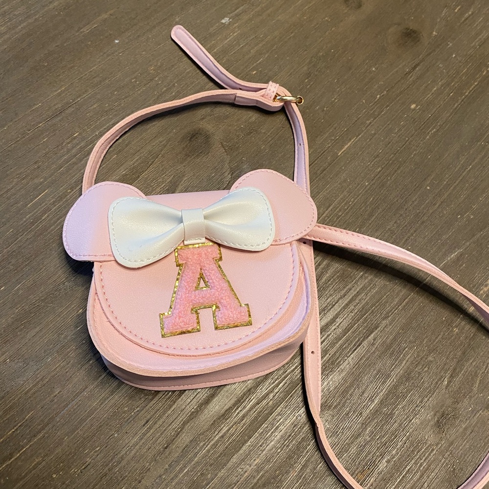 Pink Kids Shoulder Bag with Bow